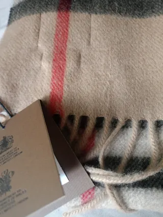 Bufanda Burberry Clásica Beige Multicolor