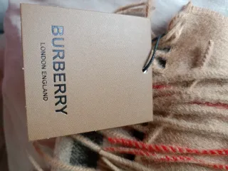 Bufanda Burberry Clásica Beige Multicolor