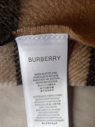 Bufanda Burberry Clásica Beige Multicolor