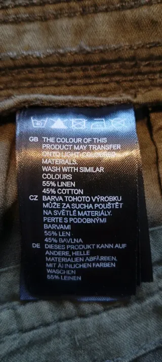 Pantalón H&M Lino Negro