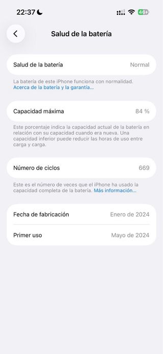 iPhone 15 128GB Negro Apple Care