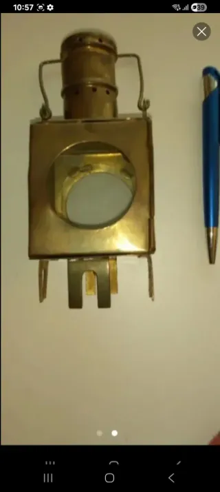 Réplica Farol Alemán Latón