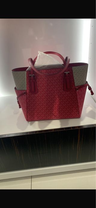 Bolso Michael Kors Rosa y Beige