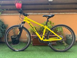 Bicicleta MTB Talla XS Amarilla 21 velocidades
