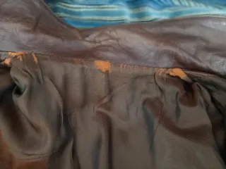 Chaqueta de cuero  genuino marrón