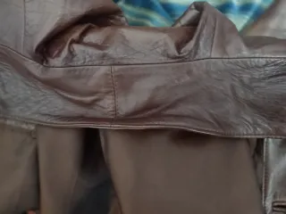 Chaqueta de cuero  genuino marrón