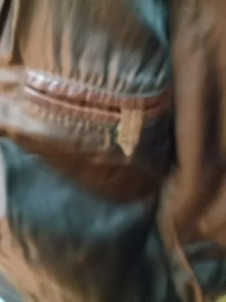 Chaqueta de cuero  genuino marrón