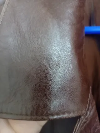 Chaqueta de cuero  genuino marrón