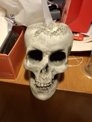 Cenicero Calavera Yeso