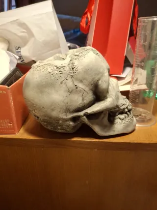 Cenicero Calavera Yeso