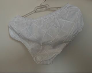 Vestido y cubrepañal Boboli blanco niña 36m