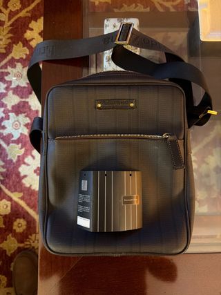 Bolso bandolera piel marrón Ermenegildo Zegna