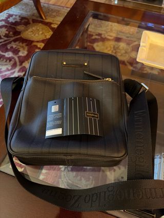 Bolso bandolera piel marrón Ermenegildo Zegna