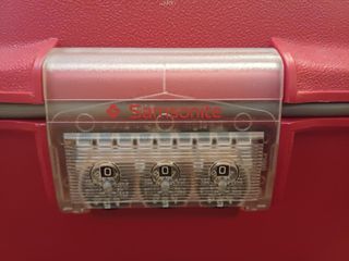 Maletín neceser Samsonite rojo con candado