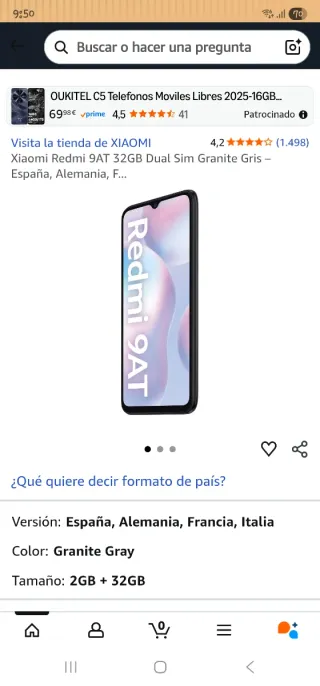 Xiaomi Redmi 9AT 32GB