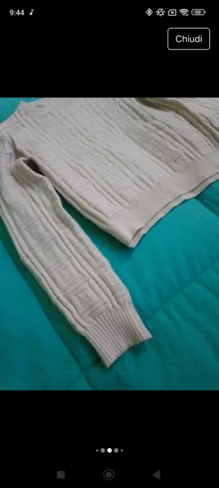 Maglioncino donna panna