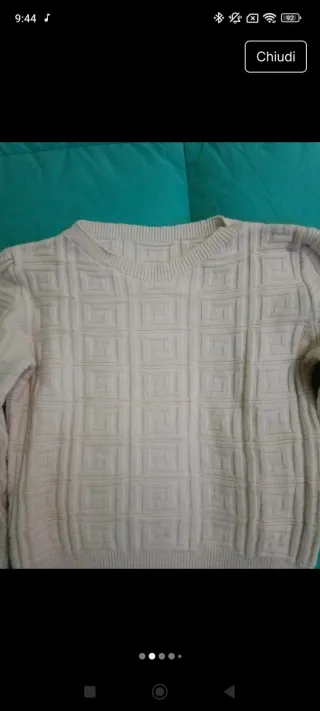 Maglioncino donna panna