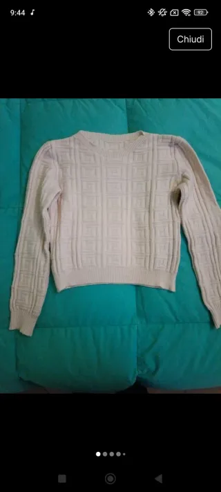 Maglioncino donna panna