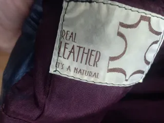 Chaqueta de cuero azul Planet