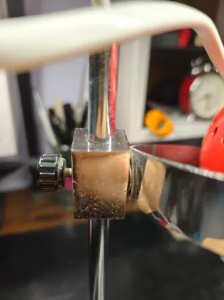 Lampada Space Age Rossa Metallo