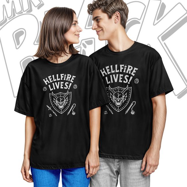 Camiseta Stranger Things Hellfire Lives UNISEX