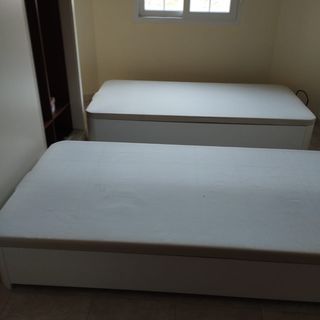 2 Canapés arcón base tapizada 105 cm