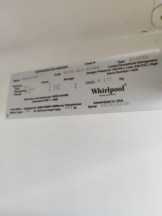 Nevera Americana Whirlpool