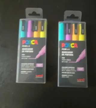 Pack 4 Rotuladores Posca PC3M Colores Pastel