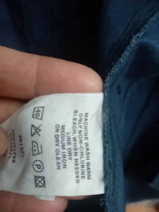 Chaqueta vaquera azul talla 34,  96% de algodón