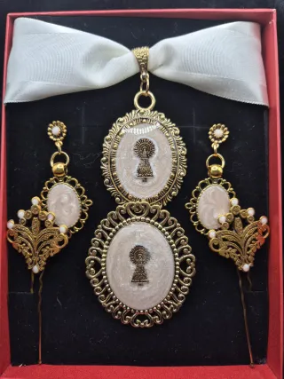 Conjunto baturra artesanal para traje regional