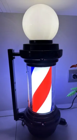 Barbiere Palo Luminoso Rotante