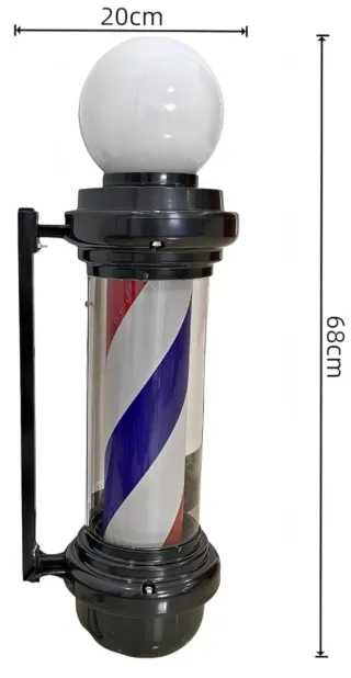 Barbiere Palo Luminoso Rotante