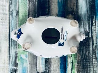 Hucha Cerdito San Claudio Flores Cerámica 20x10 CM