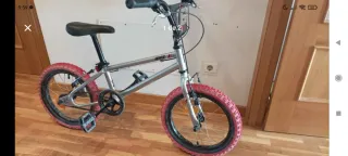 Bicicleta infantil 16" plateada