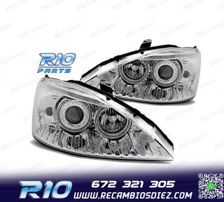 FAROS OJOS ANGEL PARA FORD FOCUS 01-04 OJOS ANGEL CROMADOS