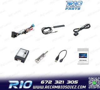 RADIO GPS ANDROID 12 PARA FORD FOCUS C-MAX FIESTA GALAXY KUG