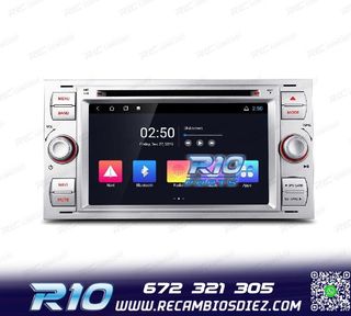 RADIO GPS ANDROID 12 PARA FORD FOCUS C-MAX FIESTA GALAXY KUG