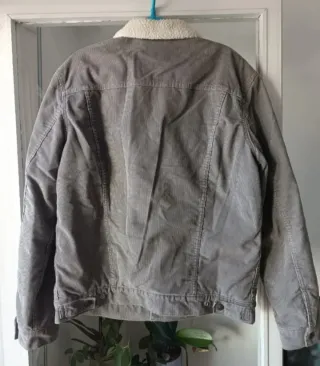Chaqueta Levi's Corduroy Gris Forro Borreguito