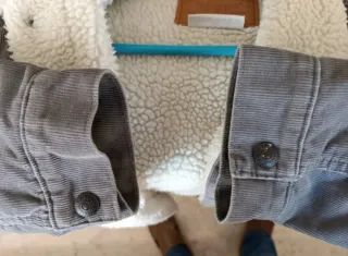 Chaqueta Levi's Corduroy Gris Forro Borreguito