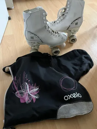 Patines de 4 ruedas blancos