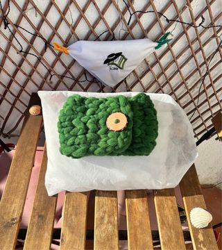 Bufanda preciosa tejida a mano de oveja merina