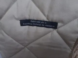 Chaleco largo acolchado con cremallera