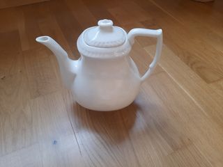 Juego café San Claudio blanco porcelana