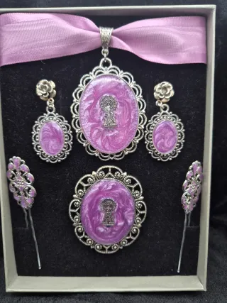 Conjunto baturra artesanal para traje regional