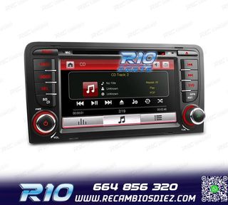 RADIO NAVEGADOR 7" AUDI A3 8P 03-12 USB GPS TACTIL HD