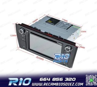 RADIO NAVEGADOR 7" BMW SERIE 1 E81 E82 E87 E88 04-11 USB GPS