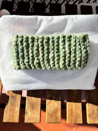 Cuello-braga tejido a mano lana oveja