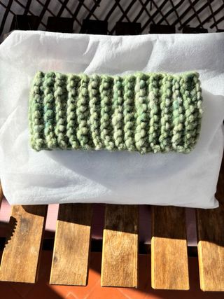 Cuello-braga tejido a mano lana oveja