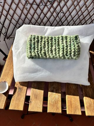 Cuello-braga tejido a mano lana oveja