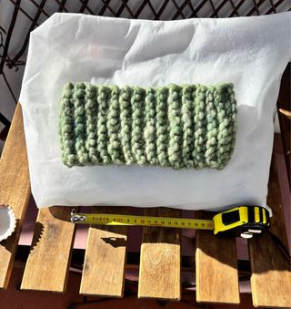 Cuello-braga tejido a mano lana oveja